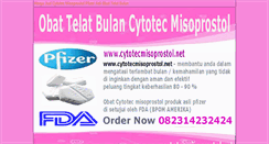 Desktop Screenshot of cytotecmisoprostol.net